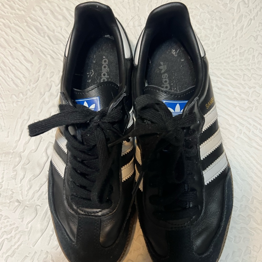 Adidas Samba Black Leather Sneakers - Picture 3 of 4